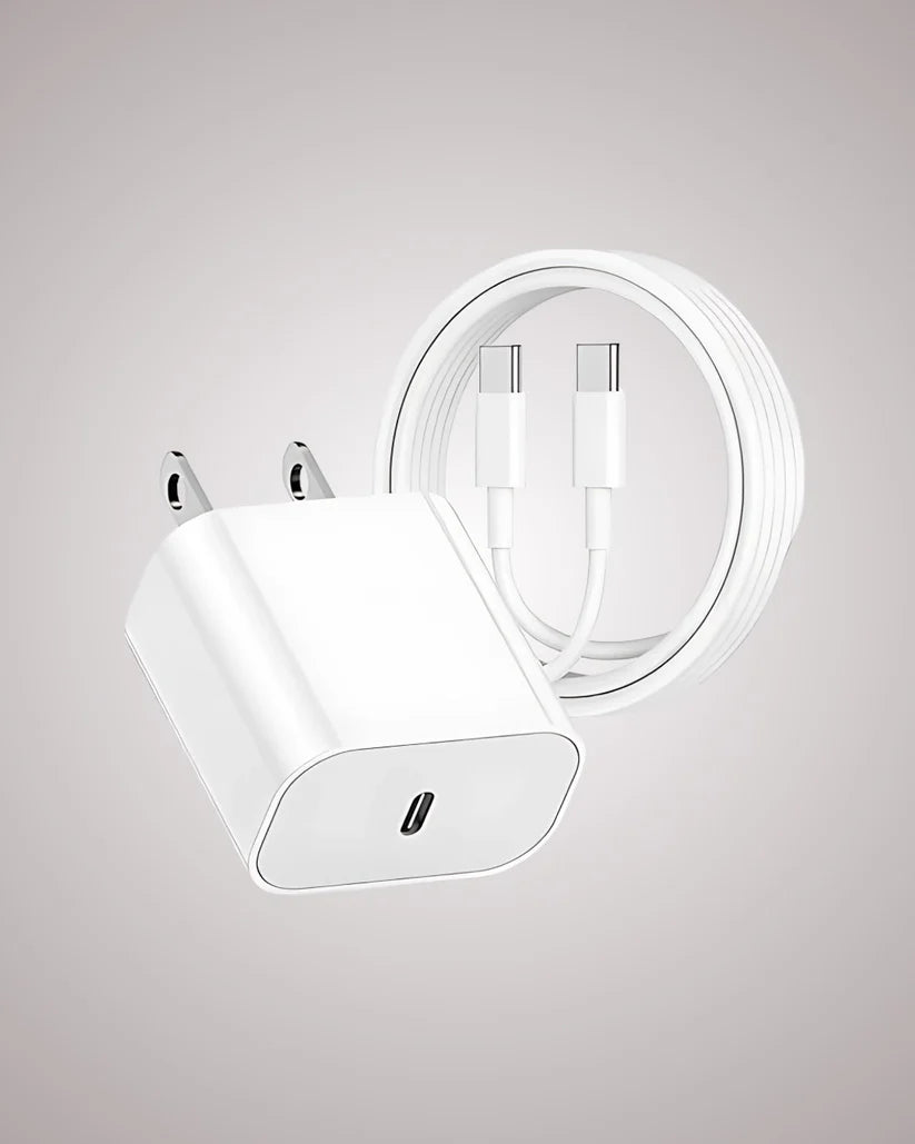 Cargador de iPhone 35W con Doble Puerto USB-C/Lightning