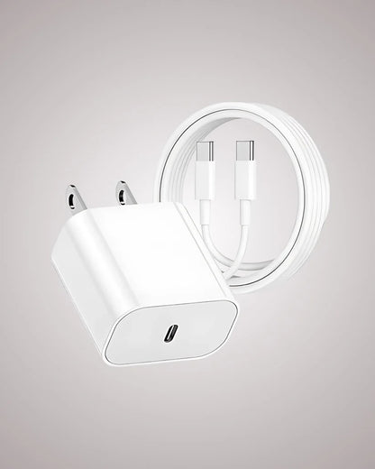 Cargador de iPhone 35W con Doble Puerto USB-C/Lightning